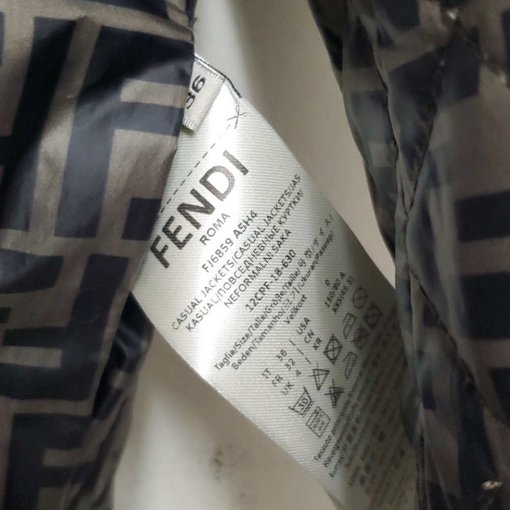 Fendi Multicolor Reversible Bomber Jacket - Picture 4 of 4